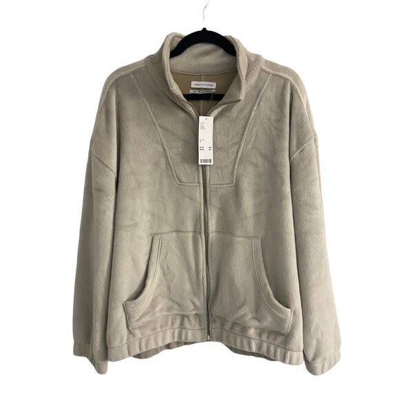 NWT Urban Outfitters Full Zip Fleece Jacket-sz Medium - Picture 1 of 6